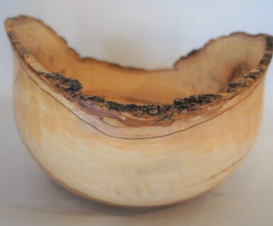 Olive natural edge bowl