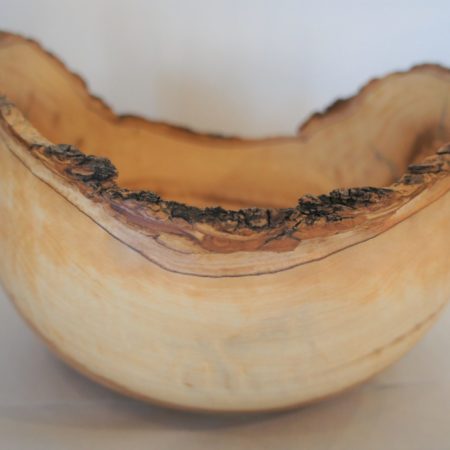 Olive natural edge bowl