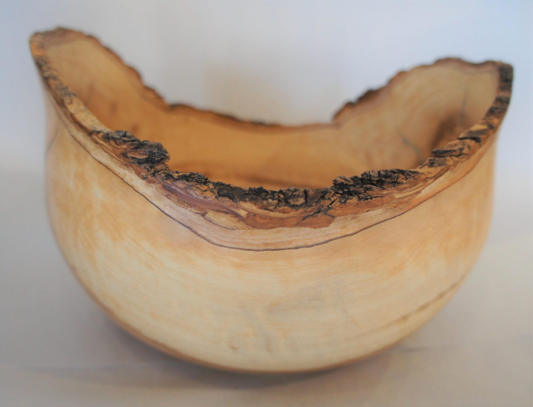 Olive natural edge bowl