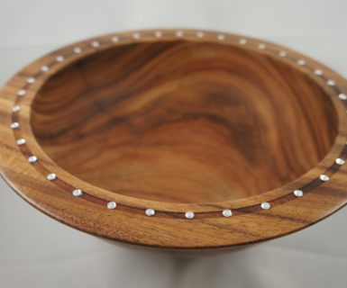 Bowl with Swarovski crystal embellishments