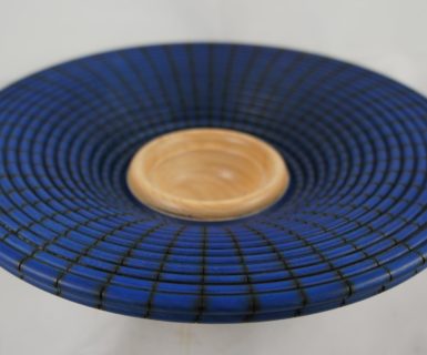 Maple Bowl with blue air brushing